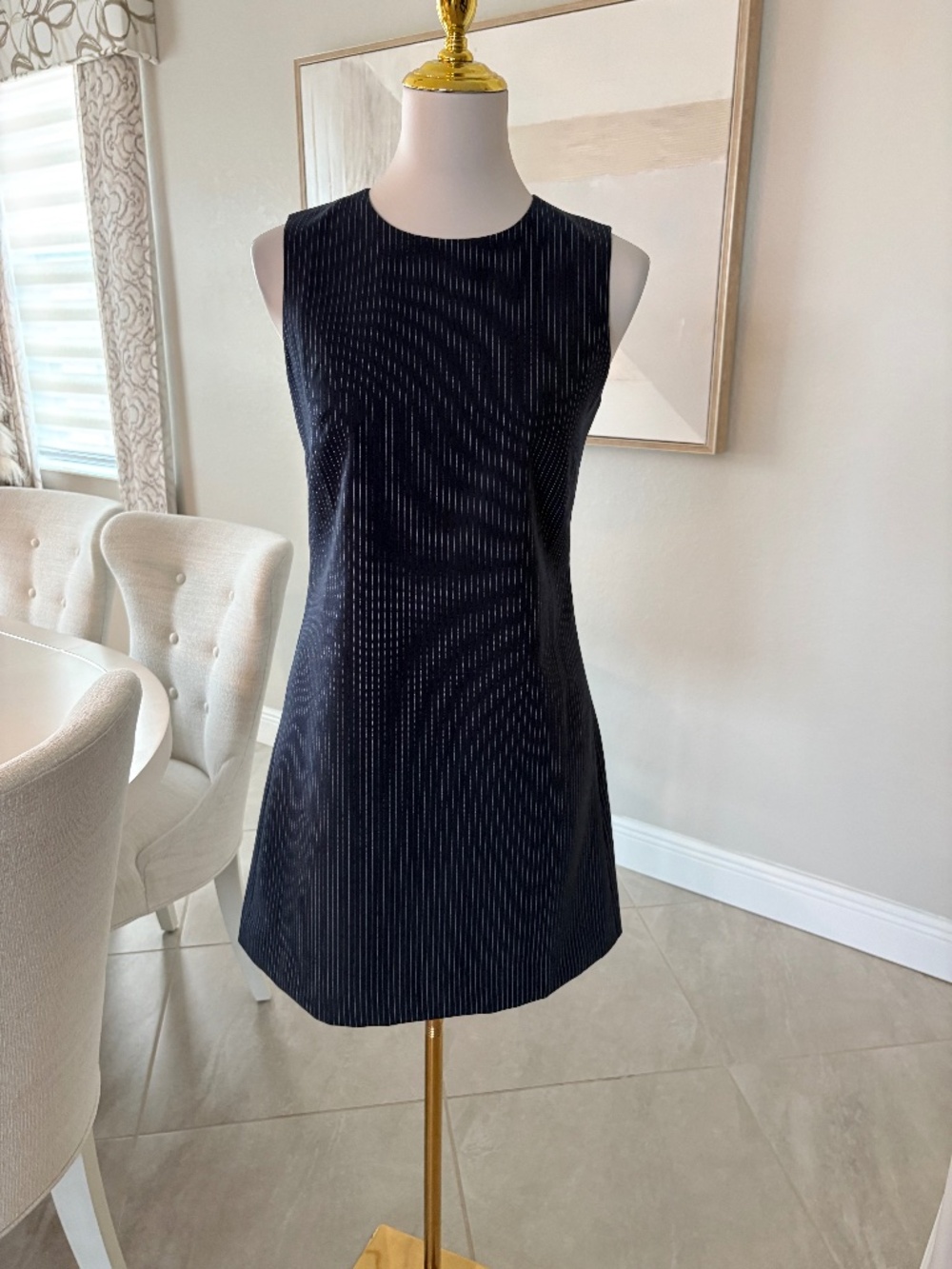 NWT J Crew Mini shift dress in pinstriped wool blend - Picture 2 of 7
